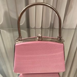 Pink Satin Cocktail Purse